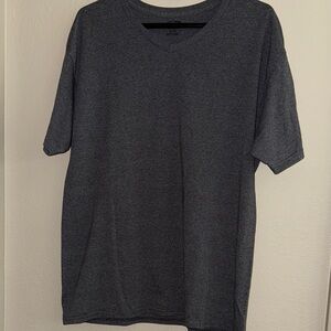 Champion Men's Dark Gray V-Neck T-Shirt